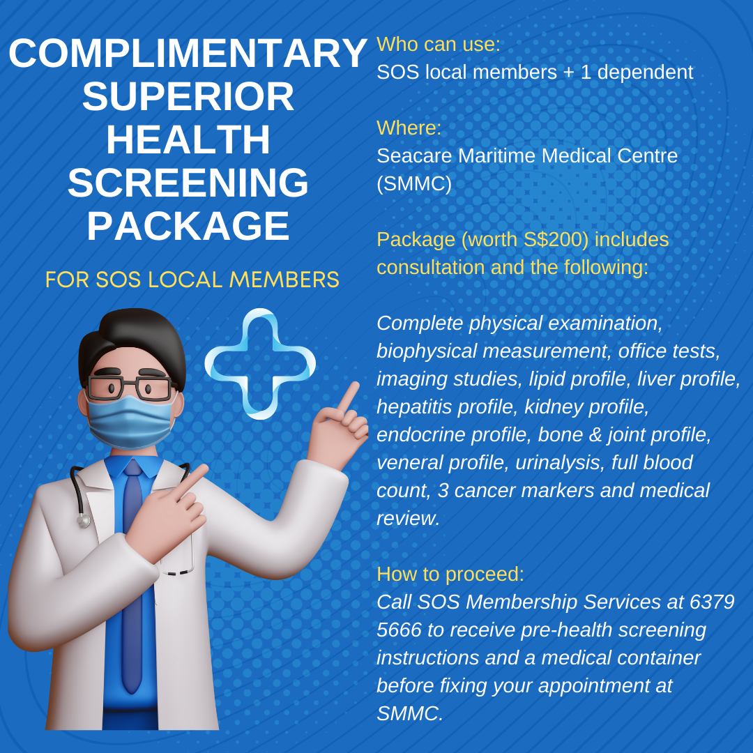 Use your complimentary health screening package before it expires on 31 ...